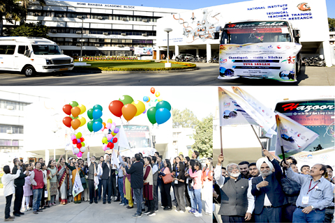 Flag Off ceremony of the tour of students from Chandigarh to NIT Silchar