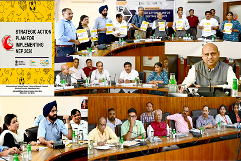 NITTTR Chandigarh organized a Press Conference on 24th July, 2023 on the occasion of 3rd Anniversary of NEP implementation